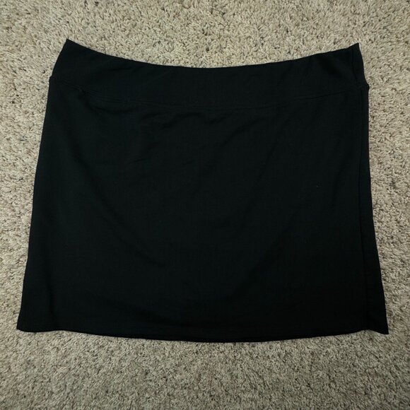 Adidas Golf Climalite Womens Skirt Black Activewear Stretch Size 12 Stretch - Picture 1 of 13